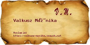 Valkusz Mónika névjegykártya
