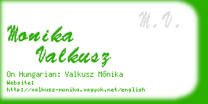 monika valkusz business card